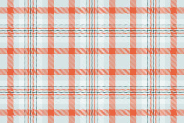 Versatile plaid pattern in teal, pale blue, and orange. Ideal for backgrounds, textiles, designs, or adding a classic touch to diverse projects.