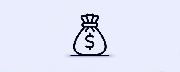 Modern Money Transfer Icon with Copy Space for Text
