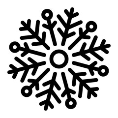 snowflake line icon