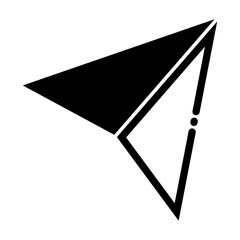 Navagation pointer icon for the destination way