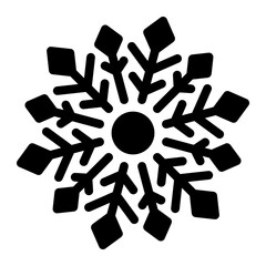 snowflake glyph icon