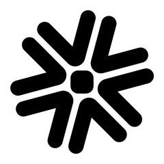 snowflake glyph icon