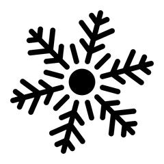 snowflake glyph icon