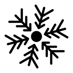 winter glyph icon