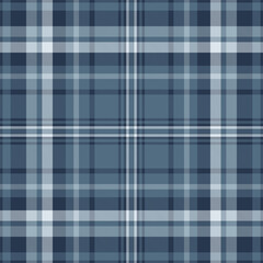 Classic blue plaid pattern. Seamless texture, ideal for backgrounds, apparel, or textile designs. Represents tradition, comfort, and timeless style. Versatile backdrop.