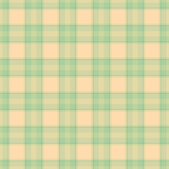 Soft, pastel plaid pattern. A calming, seamless background in peach and pale green. Ideal for textiles, apparel, web design, or digital paper crafts. Versatile texture.