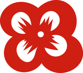 Chinese New Year 2026, the year of the Horse, red and gold line art characters, simple hand-drawn Asian elements with craft (Chinese translation: Happy Chinese New Year 2026, year of the Horse)