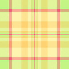 Vibrant, pastel plaid pattern. A seamless textile design with a cheerful, springlike feel. Ideal for backgrounds, apparel, or festive graphic designs.
