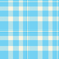 Classic plaid pattern in light blue and beige. Versatile for backgrounds, textiles, or designs needing a traditional, clean aesthetic. Suitable for many creative projects.