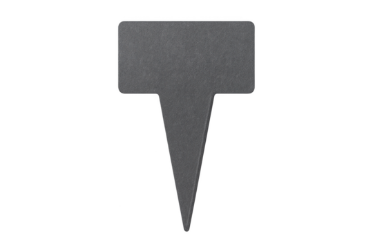 Blank slate plant label for gardening and identification