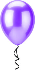 Purple Foil Balloon PNG Transparent Background