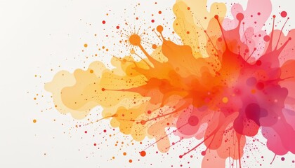 Vibrant Abstract Color Splash with Dynamic Energy