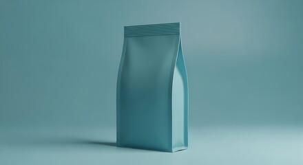 Monochromatic blue package offering a modern and minimal brand representation