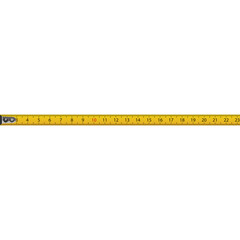 Yellow Measuring Tape With Black Markings And Numbers For Measuring Length And Distance On Transparent Background