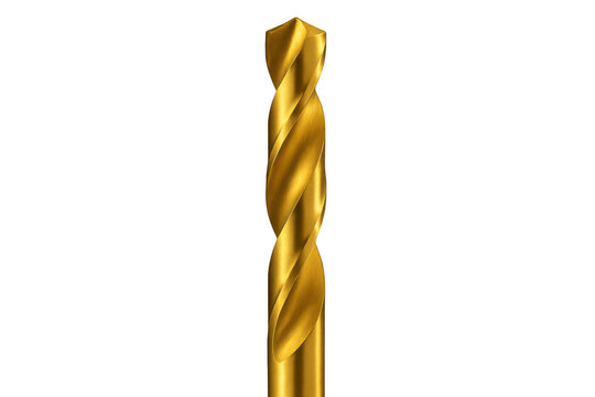 Gold titanium nitride twist drill bit for drilling