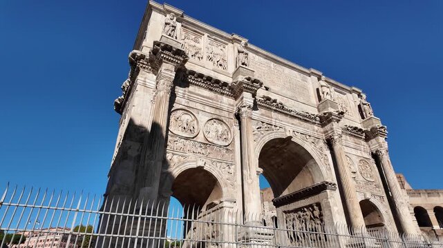 The Arch of Constantine in Rome, Italy
