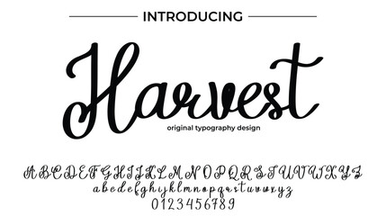 Harvest - Elegant Script Font for Smooth Handwritten Design and Creative Typography
