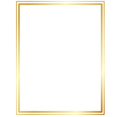 Golden frame illustration. Certificate border template 