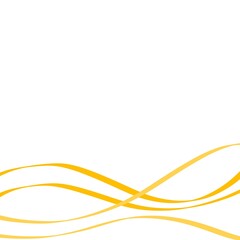 Abstract Yellow Wave Lines Background with Copy Space