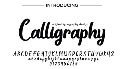 Calligraphy - Elegant Script Font for Smooth Handwritten Design and Creative Typography