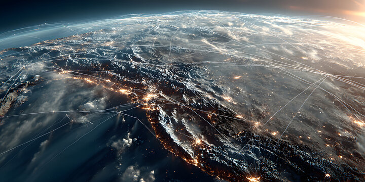 Celestial Connections: US Enveloped by an Interconnected Satellite