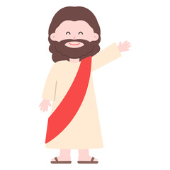 인사하는 예수님 일러스트