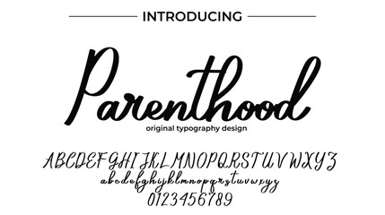 Parenthood - Elegant Script Font for Smooth Handwritten Design and Creative Typography