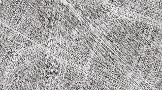 Abstract background texture composed of dense, intersecting white lines on a dark gray surface