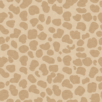 Papel com estampa cont&iacute;nua de on&ccedil;a na cor bege caramelo