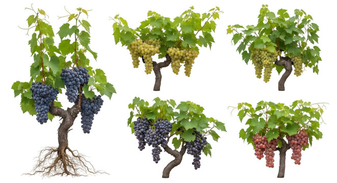 Grape Vine Varietals Isolated
