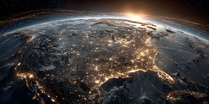 Celestial Connections: US Enveloped by an Interconnected Satellite