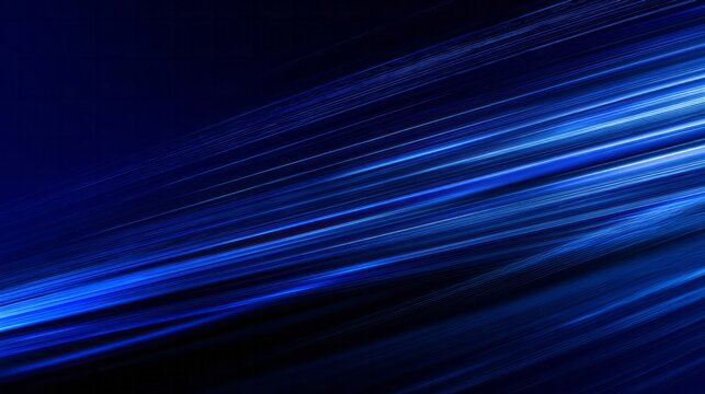 Dynamic streaks of brilliant blue light illuminate a dark, deep background