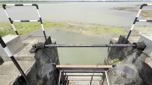 Parakrama Samudra (tank) ancient reservoir in Polonnaruwa Sri Lanka