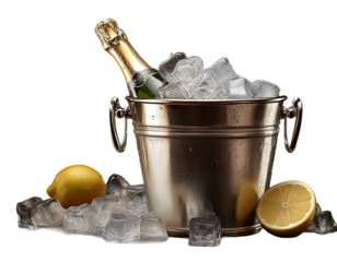 Hands placing a golden ribbon on a gift box, PNG