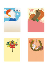 午年年賀状テンプレートセット
