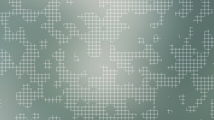Sage Green Abstract Grid Cluster Background