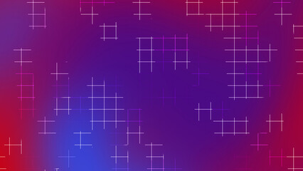 Blue Red Gradient Grid Line Abstract Background