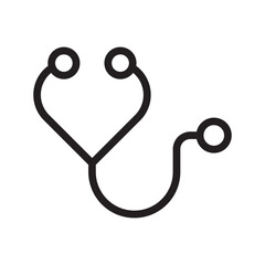 Professional Stethoscope icon collection for medical services, healthcare apps, clinical tools, and health monitoring visuals