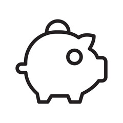 Creative Piggy Bank icon collection for savings, financial planning, budgeting apps, and personal wealth management tools