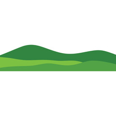 Obraz premium Field Green Waves Hills