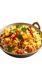 Delicious Paneer Biryani - Aromatic Indian Rice Dish with Cottage Cheese.