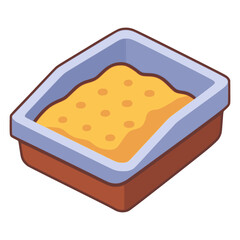 sandbox kid play area activity flat color vector illustration template design