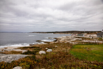 Charming fishing village on the rugged coast of Nova Scotia, capturing the essence of maritime life with its iconic scenery.