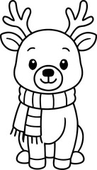 Christmas themed deer animals