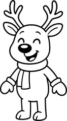 Christmas themed deer animals