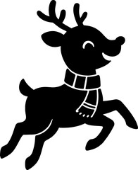 Christmas themed deer animals