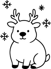 Christmas themed deer animals