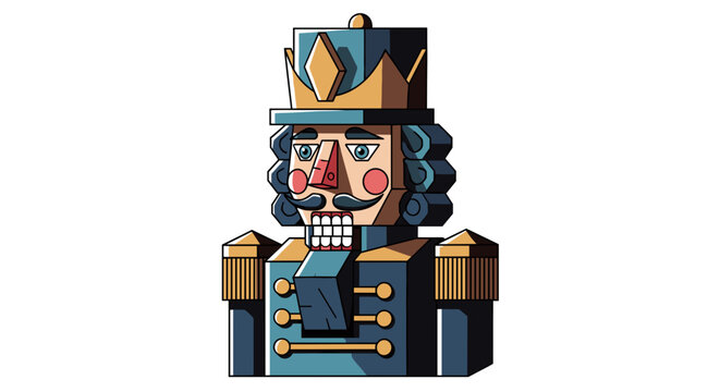 Traditional christmas nutcracker soldier character