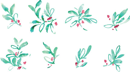 水彩画。水彩タッチのクリスマス植物背景フレーム。ヒイラギのクリスマスフレーム。ベクター化された水彩画。
Watercolor painting. Watercolor Christmas plant background frame. Christmas holly frame. Vectorized watercolor painting
