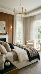 Luxury Master Bedroom Design create with ai